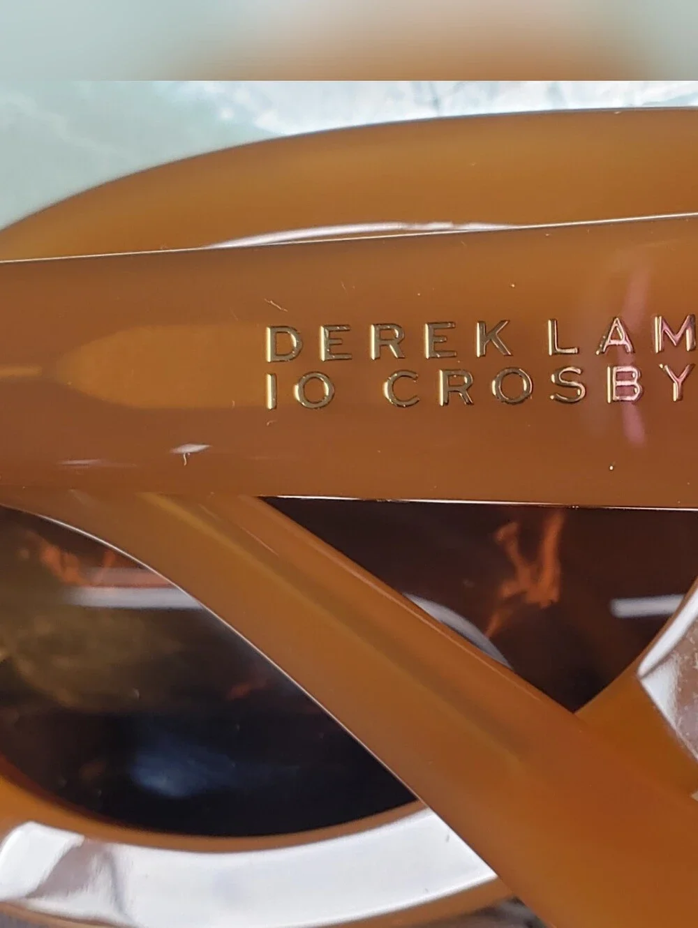 NEW Derek Lam 10 Crosby Vesper Sunglasses Peach Orange Handmade in Italy w/Case